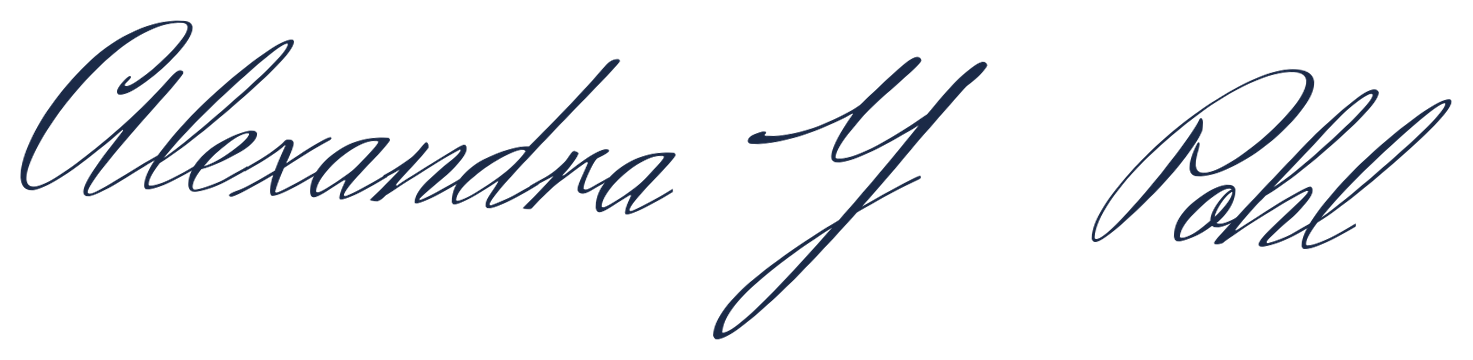 Alexandra Y Pohl signature